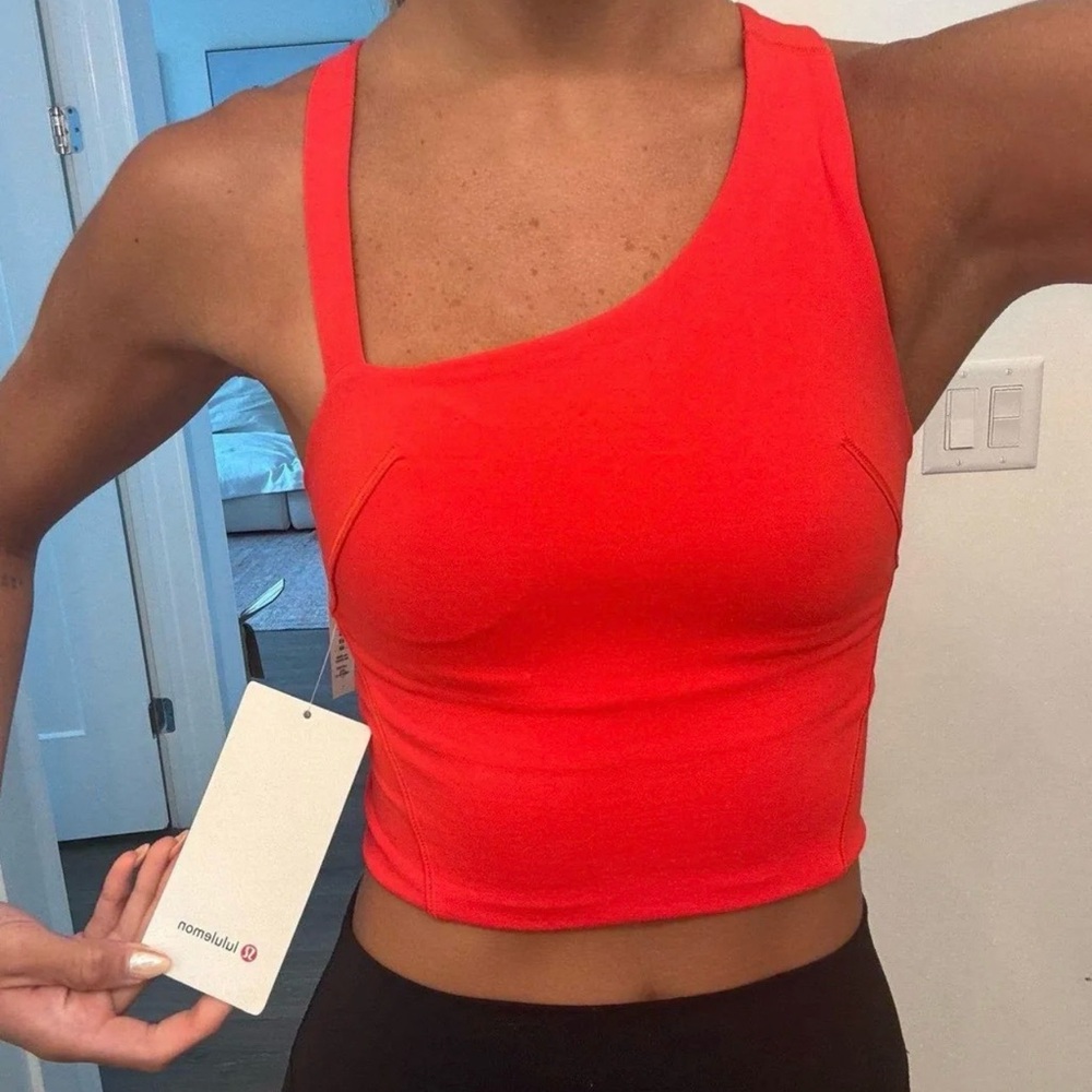 Lululemon Athletica Vibrant Red Crop Top